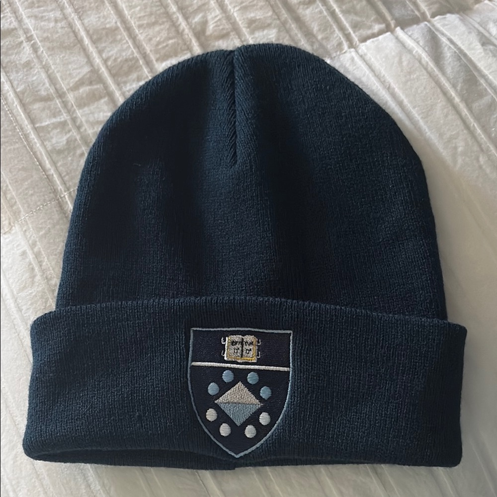 Navy Beanie with Embroidered Crest, NWT, Brand: Base Camp
